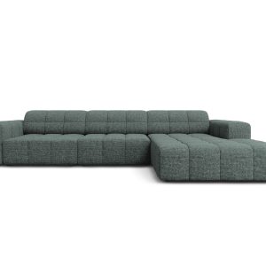 Cosmopolitan Design rechter hoekbank Chicago 4-zits, chenille olie – 1 Cosmopolitan Design rechter hoekbank Chicago 4-zits, chenille olie – 1
