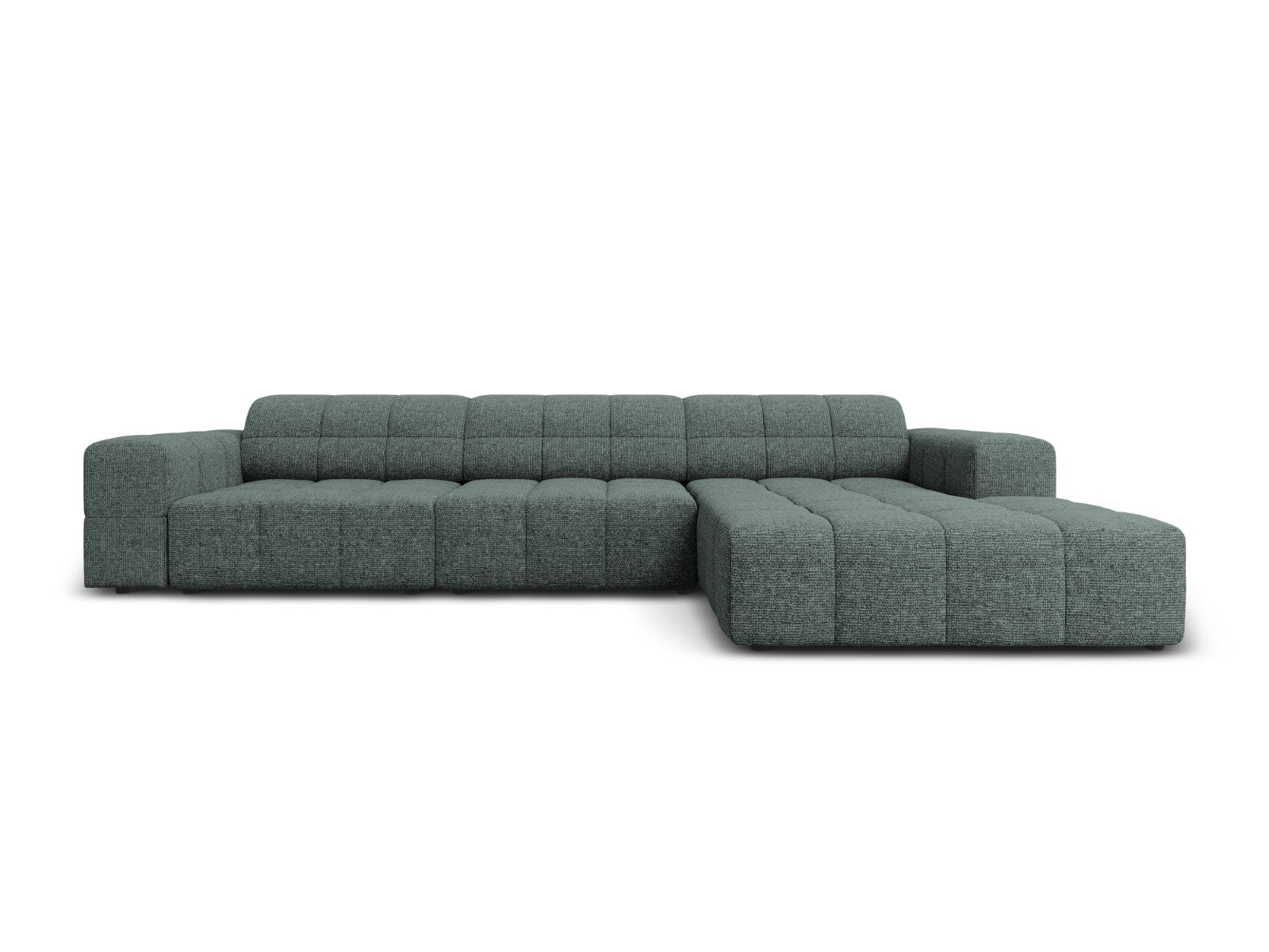 Cosmopolitan Design rechter hoekbank Chicago 4-zits, chenille olie - 1