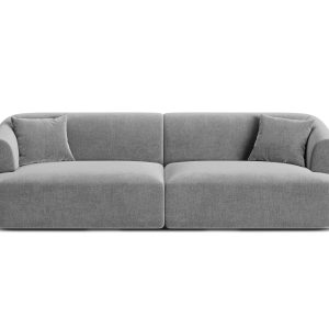 Cosmopolitan Design Modulaire bank Campi 4-zits, flueel grijs – 90×255 Cosmopolitan Design Modulaire bank Campi 4-zits, flueel grijs – 90×255