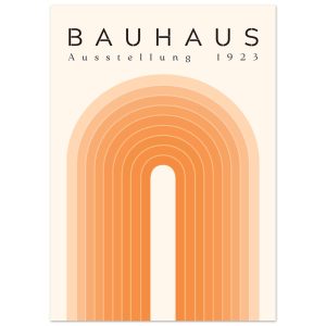Artfulprints Poster Bauhaus – Orange rainbow – 50×70 cm – Oranje Artfulprints Poster Bauhaus – Orange rainbow – 50×70 cm – Oranje