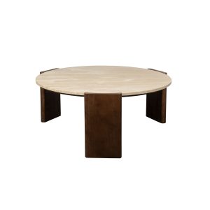 Dutchbone Valcour Salontafel Rond Bruin Dutchbone Valcour Salontafel Rond Bruin