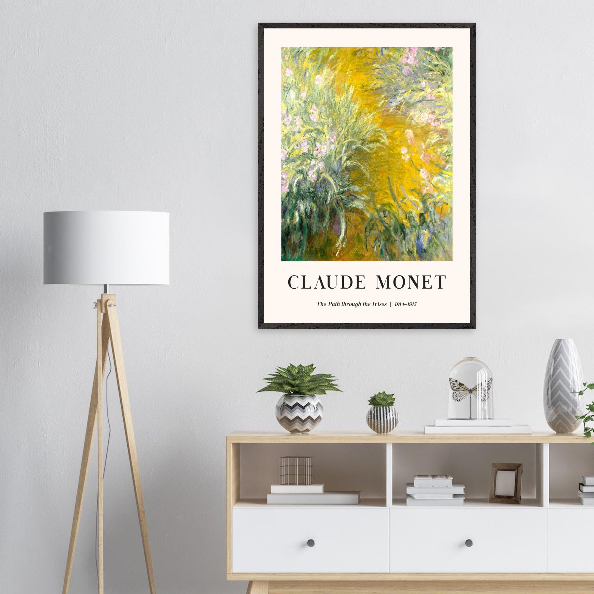 Artfulprints Poster Claude Monet - The path through the irisis - 70x10