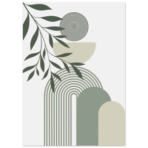 Artfulprints Poster Boho – Olive balance – 50×70 cm – Groen Artfulprints Poster Boho – Olive balance – 50×70 cm – Groen