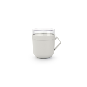 Brabantia Make & Take Soepbeker, 0,6L, kunststof – Light Grey Brabantia Make & Take Soepbeker, 0,6L, kunststof – Light Grey
