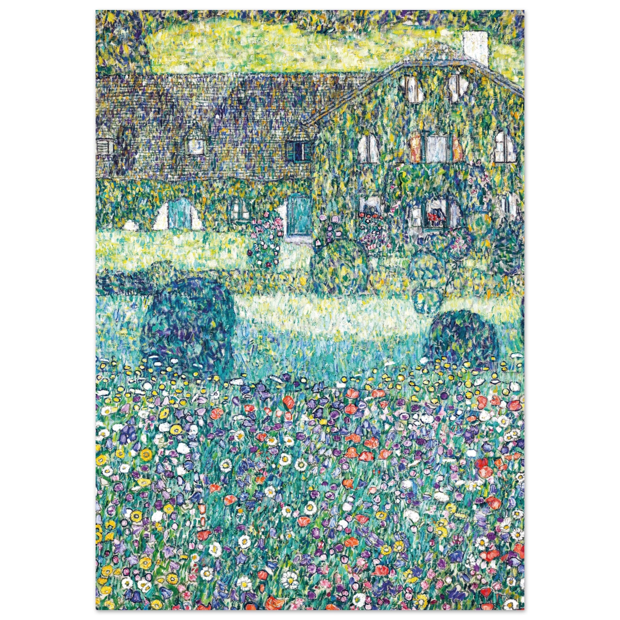 Artfulprints Poster Gustav Klimt - Country house by the Attersee - 50x