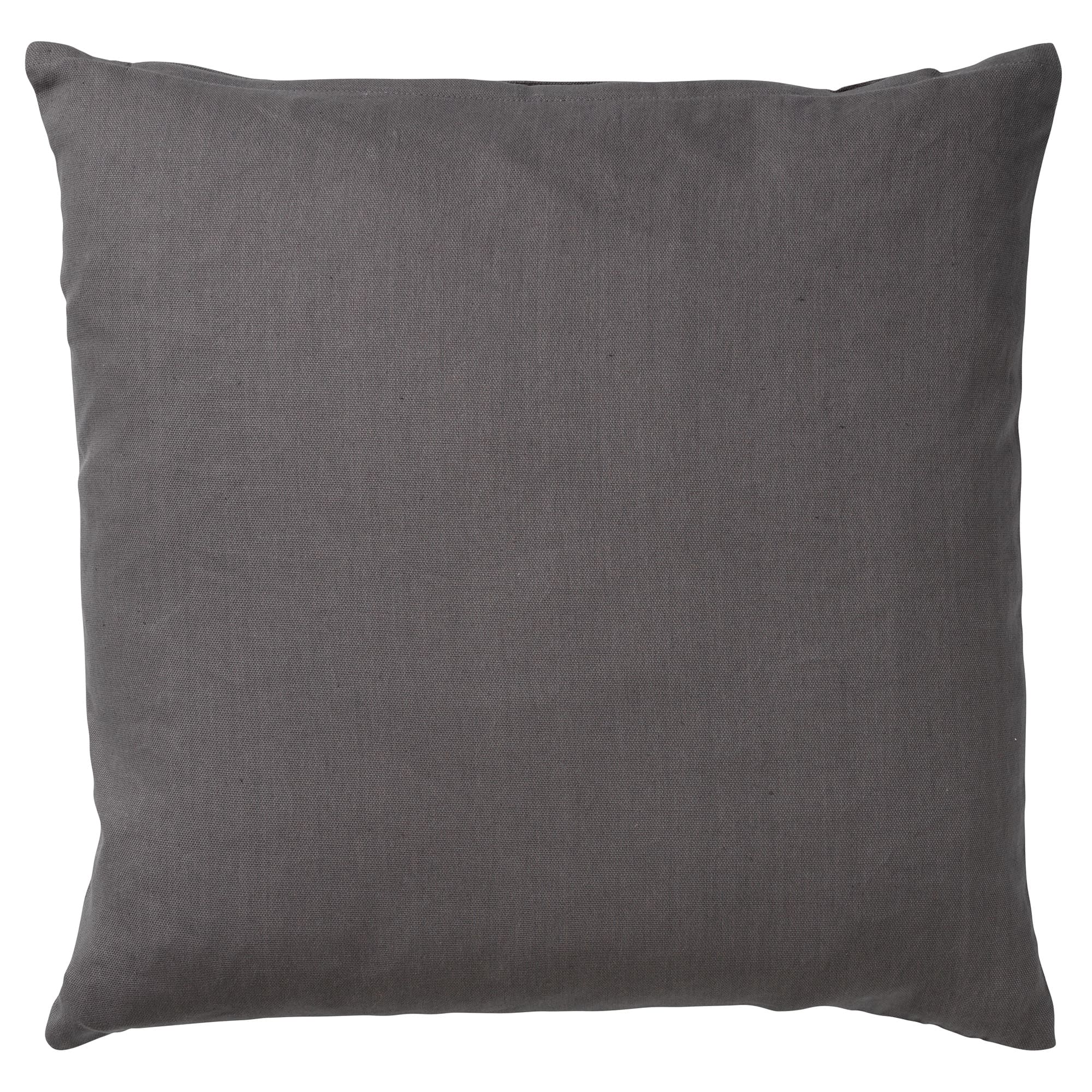 JAMES - Sierkussen 45x45 cm - duurzaam katoen – effen kleur - Charcoal