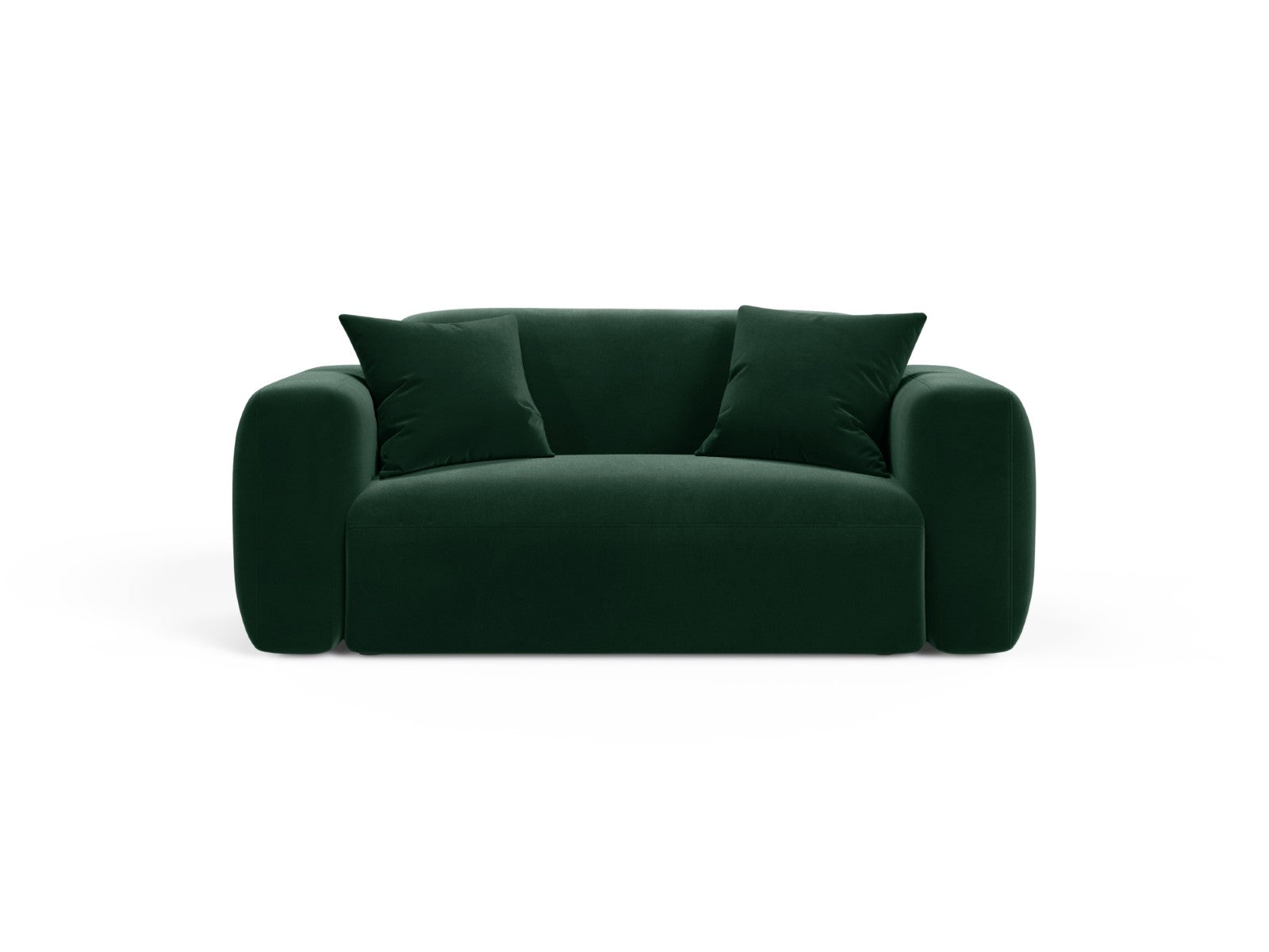 Cosmopolitan Design Modulaire bank Strino 2-zits, flueel flessengroen