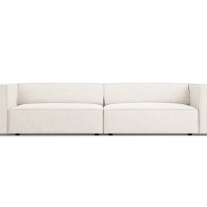 Cosmopolitan Design Bank Arendal 4-zits, chenille met ribbeleffect, iv Cosmopolitan Design Bank Arendal 4-zits, chenille met ribbeleffect, iv