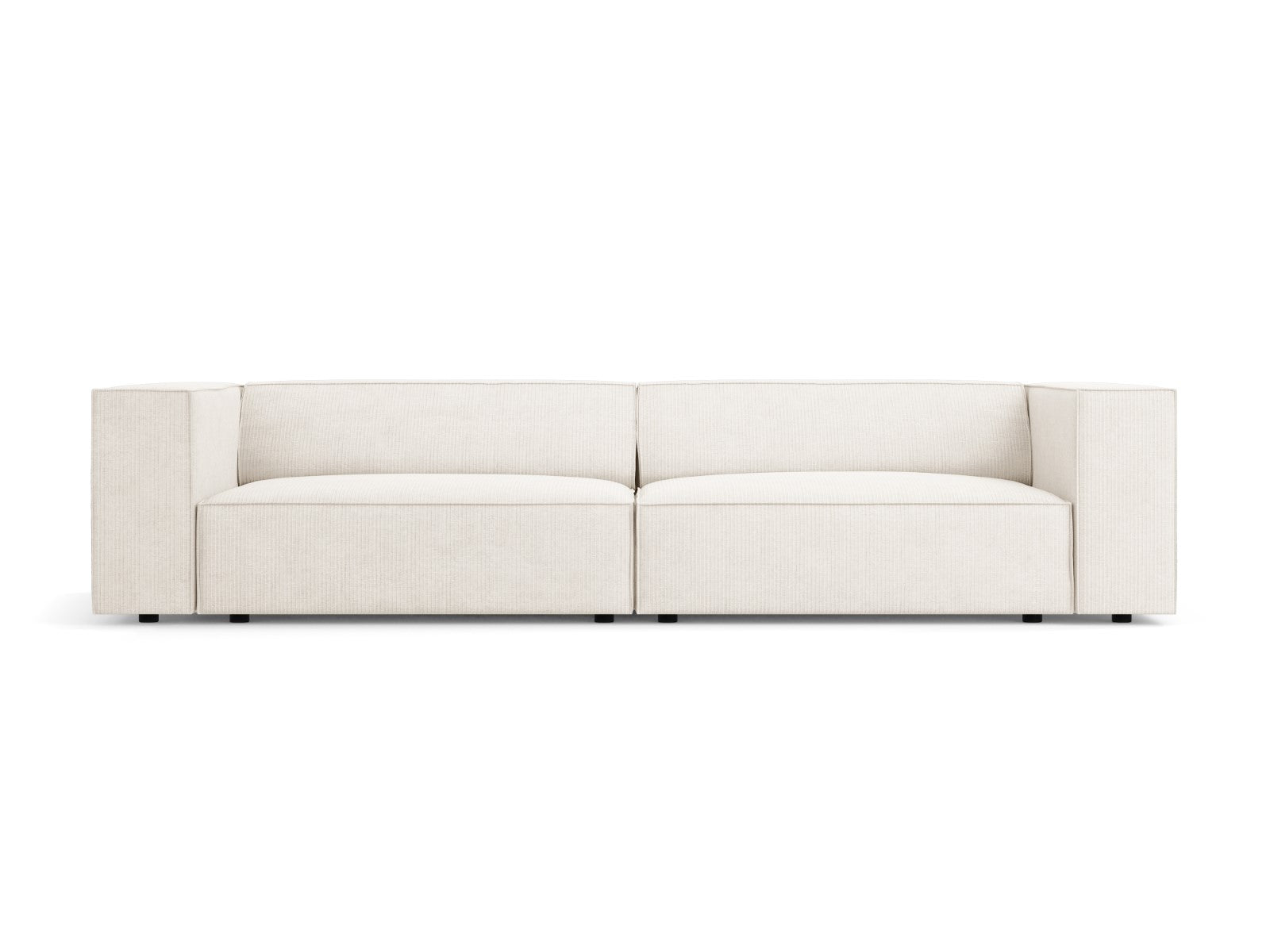 Cosmopolitan Design Bank Arendal 4-zits, chenille met ribbeleffect, iv