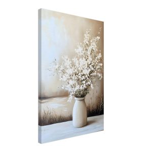 Artfulprints Canvas Timeless white bouquet canvas – 40×60 cm – beige Artfulprints Canvas Timeless white bouquet canvas – 40×60 cm – beige
