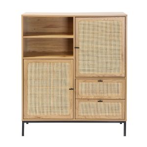Calicosy – JAYA Hoog dressoir – Licht hout – 40x100x120 cm Calicosy – JAYA Hoog dressoir – Licht hout – 40x100x120 cm