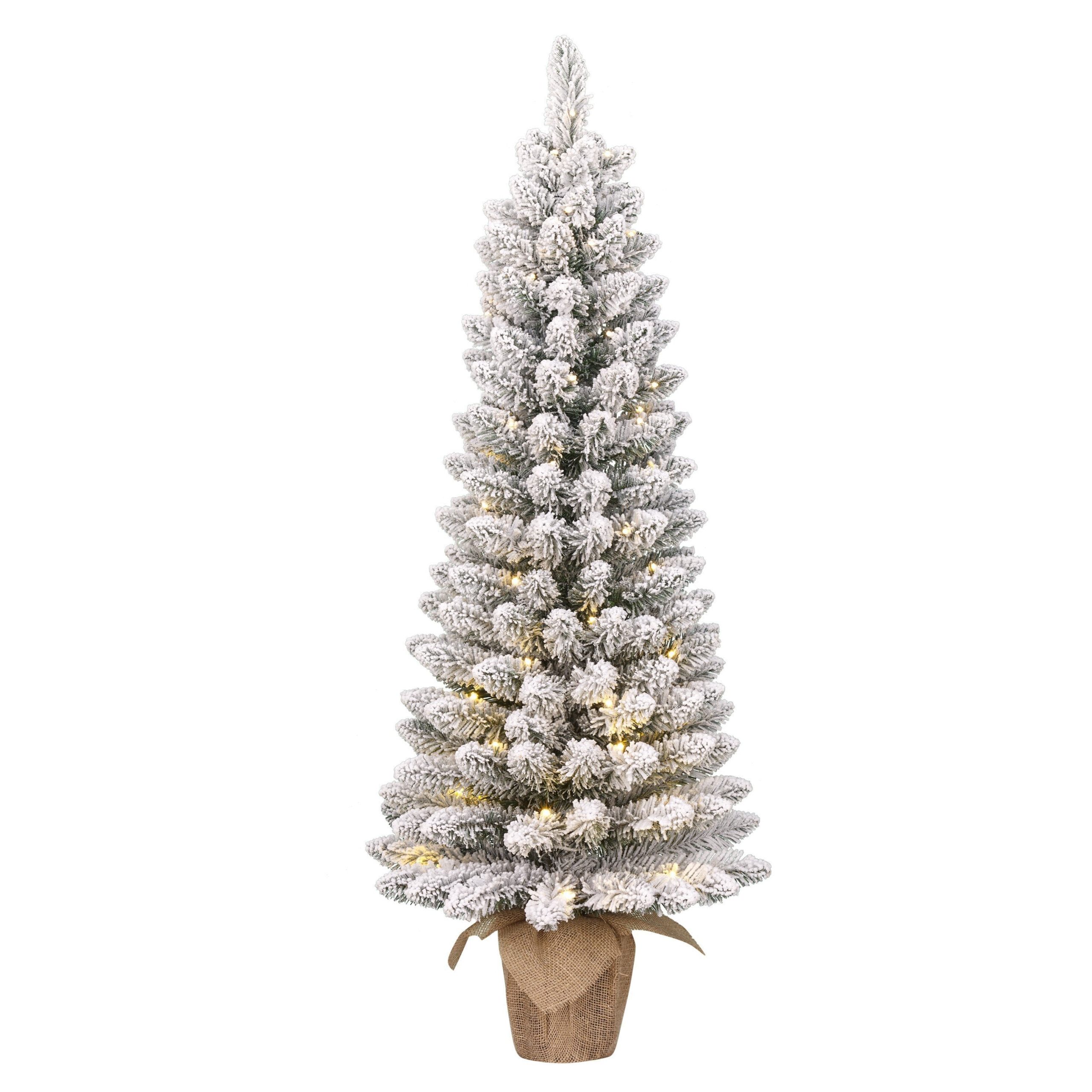 Black Box Trees Gerlos Kerstboom met Verlichting in Jute Zak - op Batt