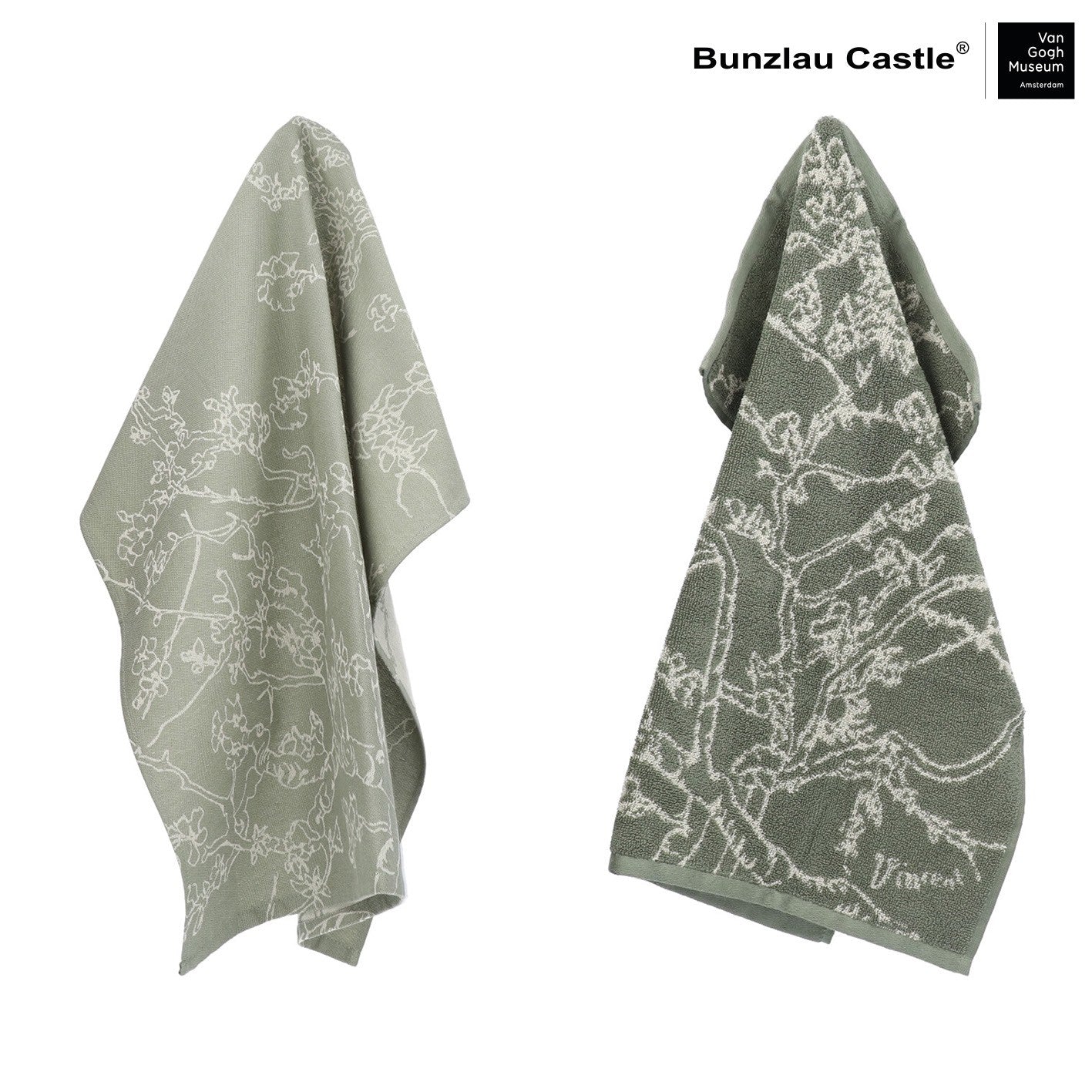 Bunzlau Castle Luxe Keukendoek en Theedoek - Van Gogh Museum - Almond
