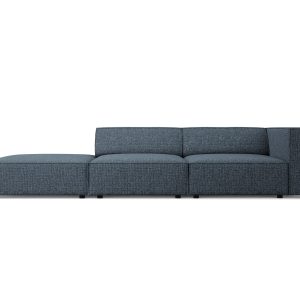 Cosmopolitan Design linker bank Arendal 4-zits, chenille, koningsblauw Cosmopolitan Design linker bank Arendal 4-zits, chenille, koningsblauw