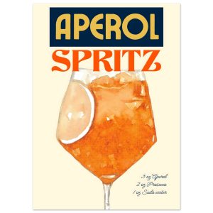 Artfulprints Poster Aperol Spritz – Original – 50×70 cm – Oranje Artfulprints Poster Aperol Spritz – Original – 50×70 cm – Oranje