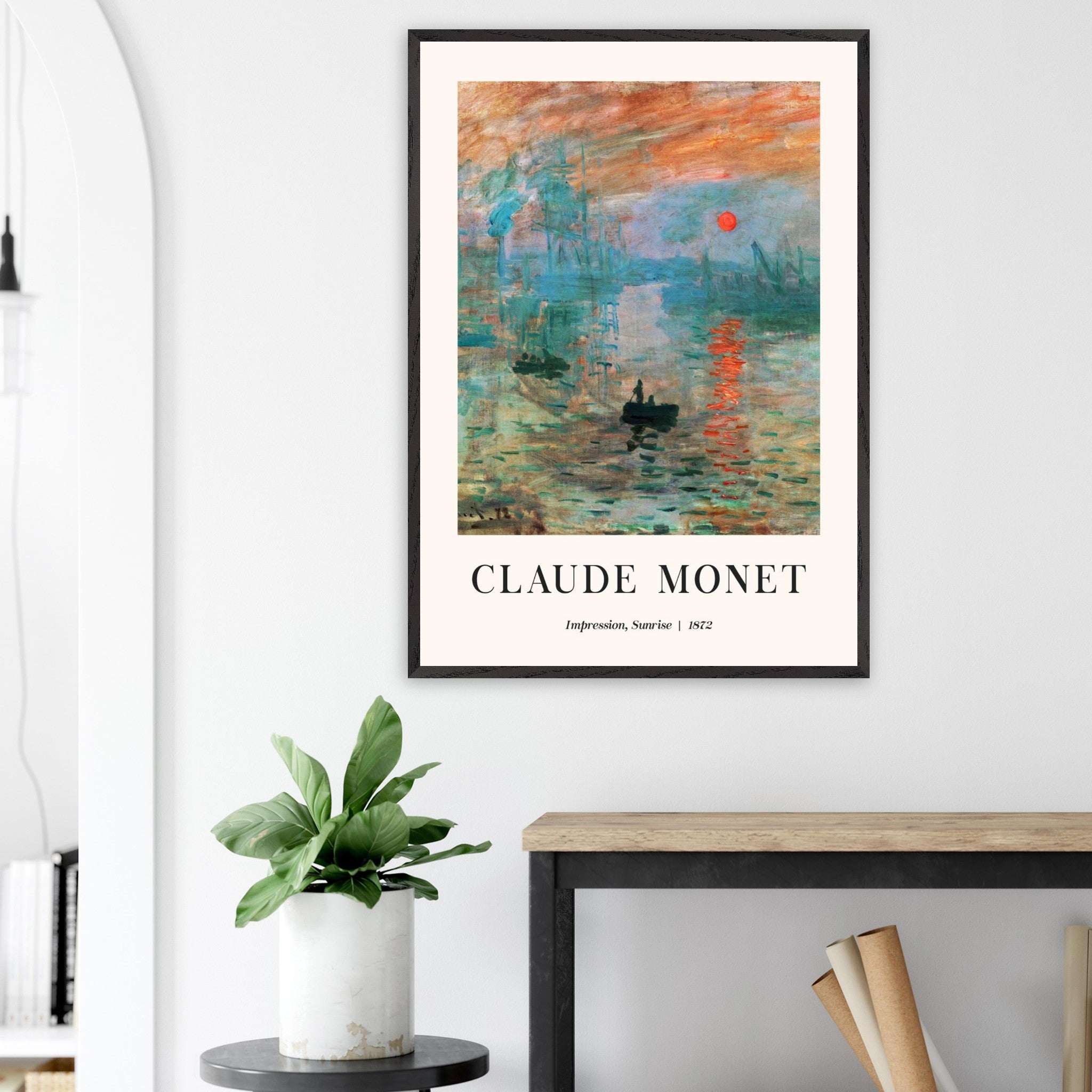 Artfulprints Poster Claude Monet - Impression sunrise - 70x100 cm - Me