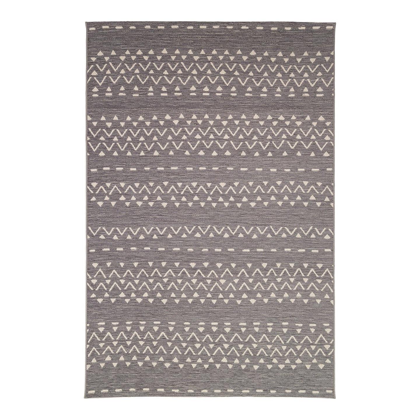 AFK Living vloerkleed Kalimba - voor binnen en buiten - grijs - 160 x