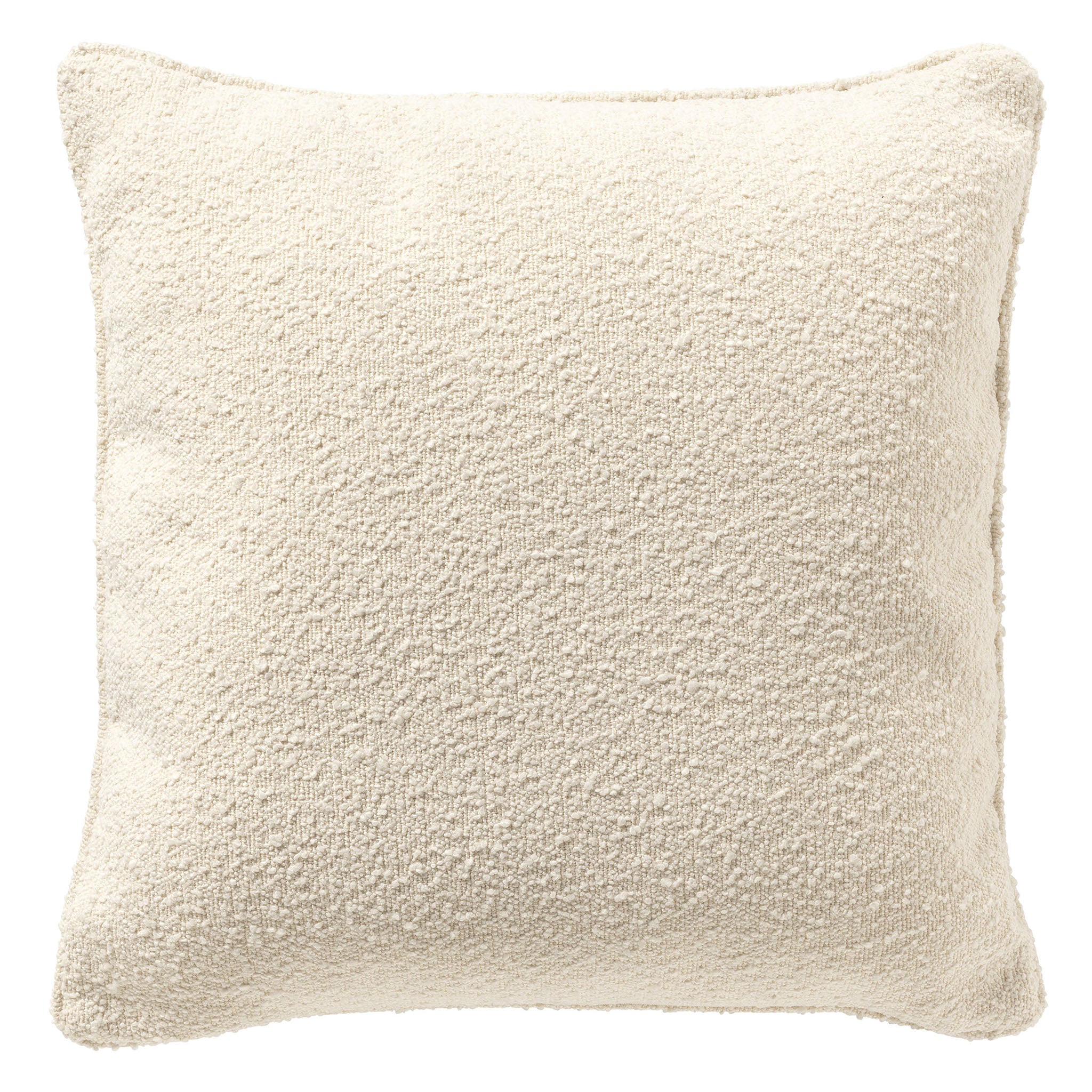 ONNO - kussenhoes 45x45 cm - bouclé - Snow White - wit