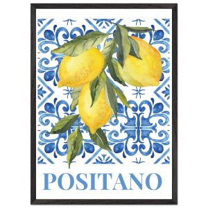 Artfulprints Poster met Lijst Fruits – Lemon tree in Positano – 50×70 Artfulprints Poster met Lijst Fruits – Lemon tree in Positano – 50×70