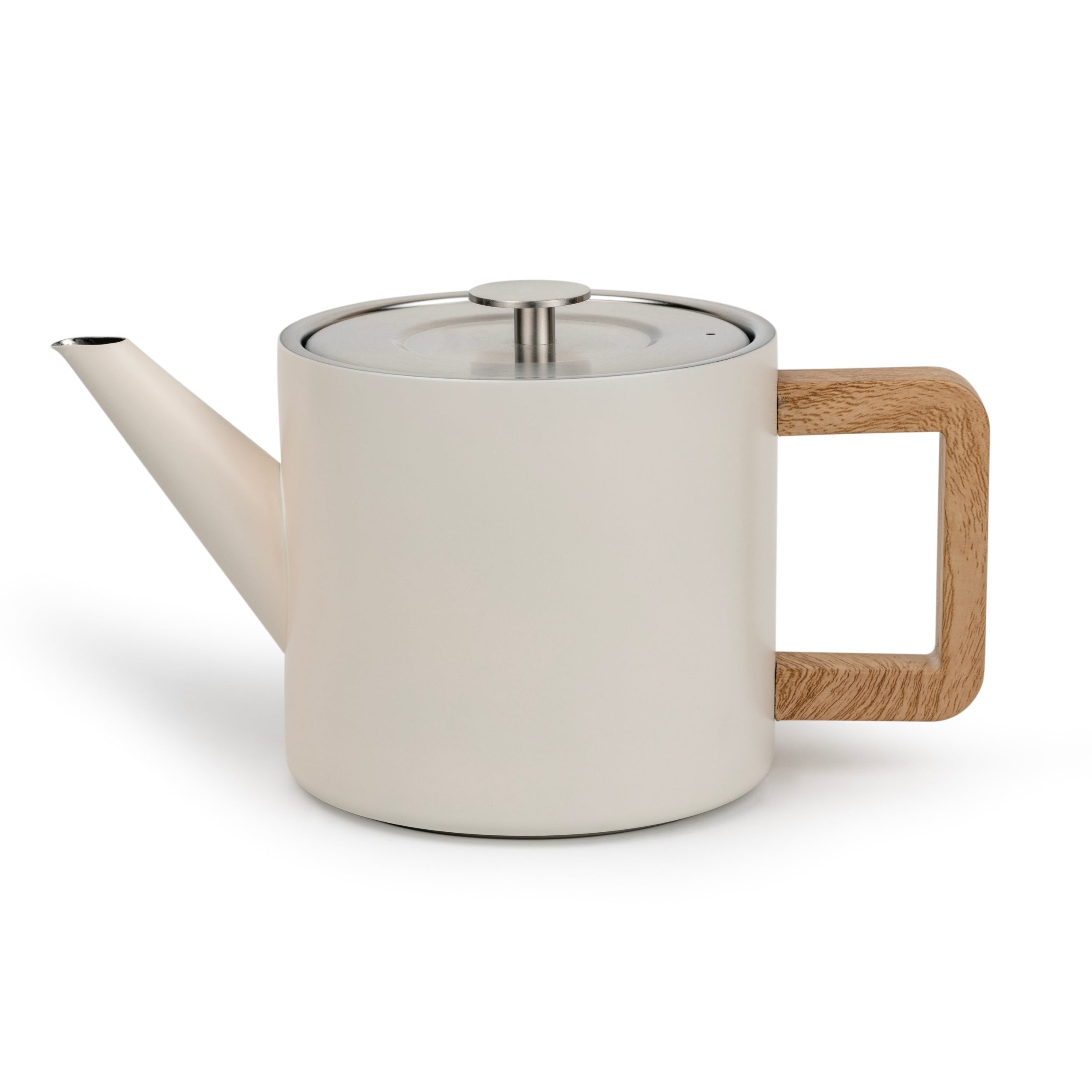 Bredemeijer - Dubbelwandige theepot Narvik - 1,1 liter - Warm wit - Me