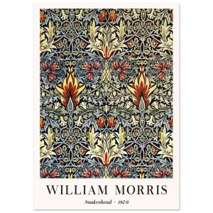 Artfulprints Poster William Morris – Snakeshead 1876 – A4 21×29.7 cm –
