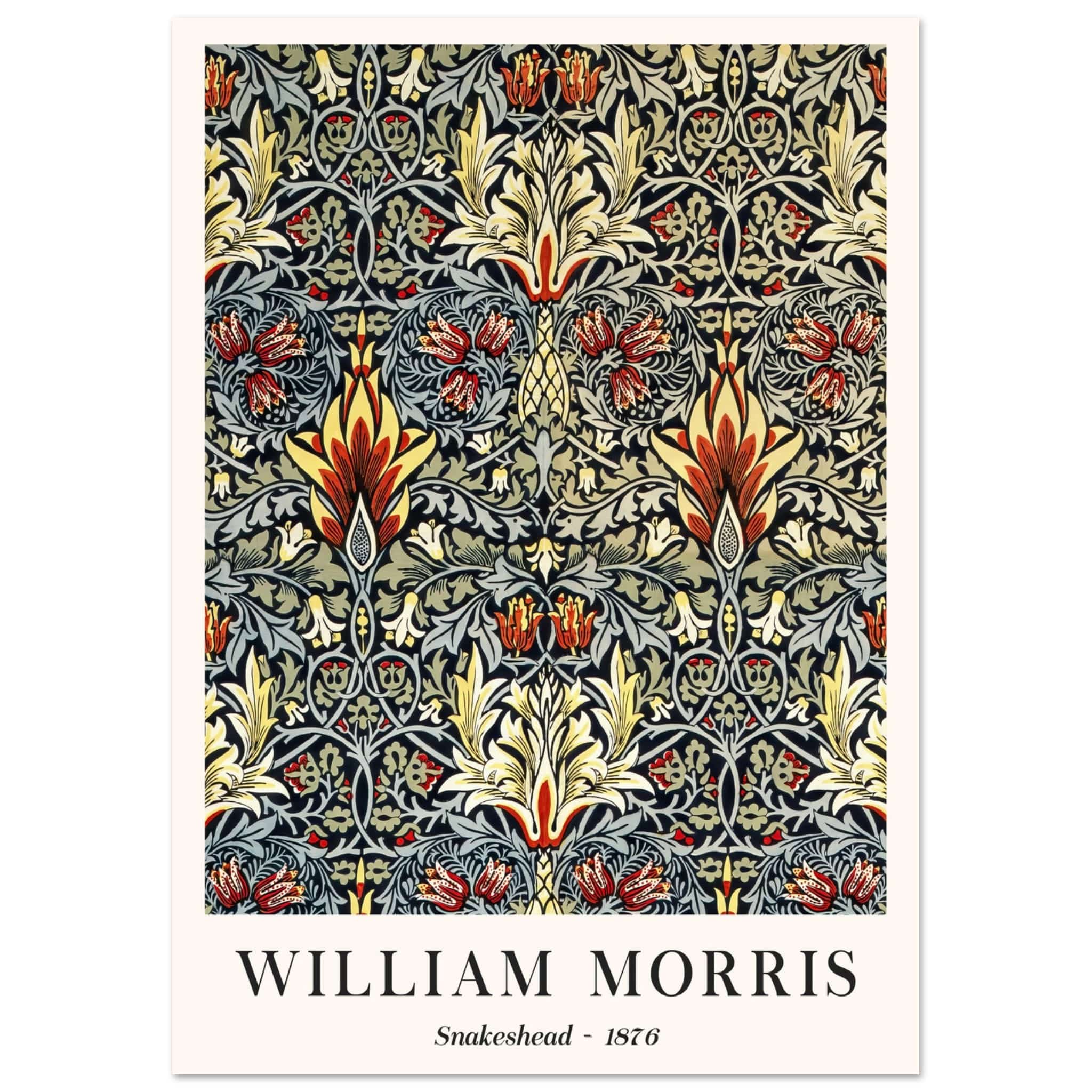 Artfulprints Poster William Morris - Snakeshead 1876 - A4 21x29.7 cm -
