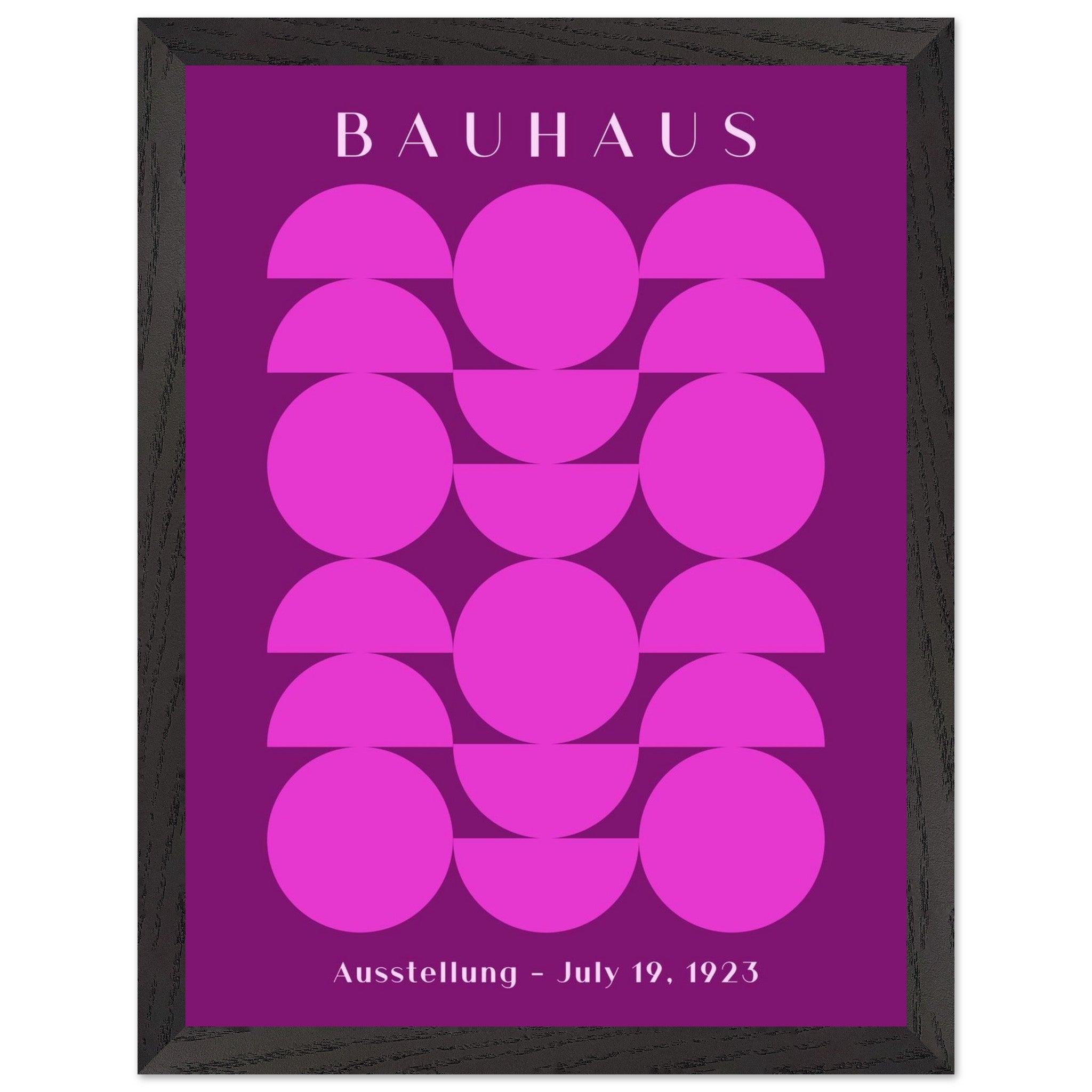 Artfulprints Poster met Lijst Bauhaus - Ausstellung 1923 - 30x40 cm -