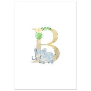 Artfulprints Poster Letter B kindernaam – A4 21×29.7 cm – Meerkleurig Artfulprints Poster Letter B kindernaam – A4 21×29.7 cm – Meerkleurig