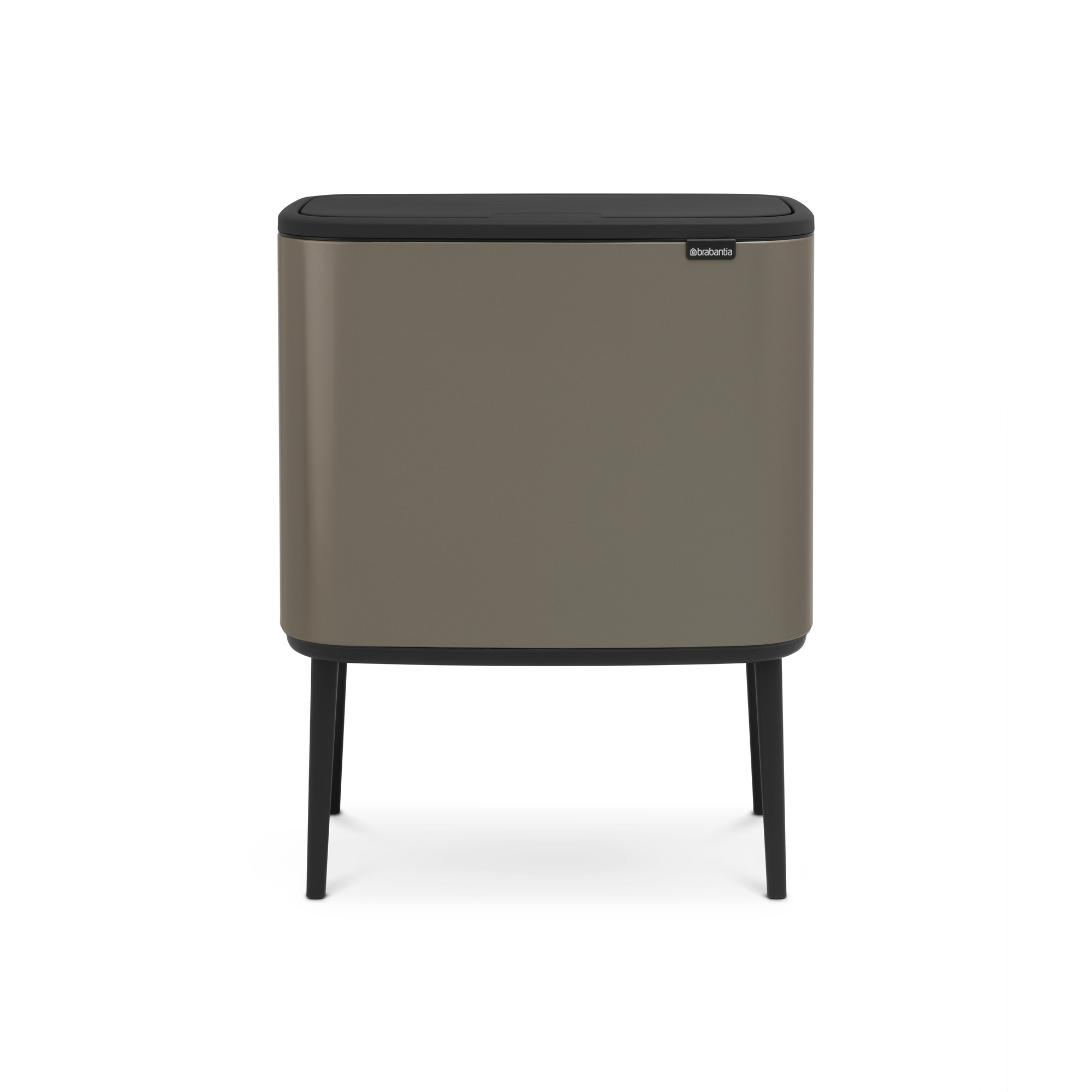 Brabantia Bo Touch Bin, met 3 binnenemmers, 3 x 11 liter - Platinum