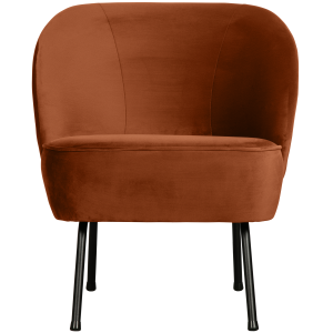 WOOOD fauteuil Vogue – Velvet – Roest – 69x57x70 WOOOD fauteuil Vogue – Velvet – Roest – 69x57x70