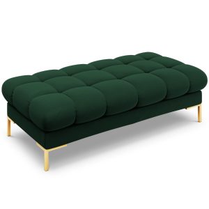 Cosmopolitan Design Bank Bali 2-zits, flueel, flessengroen – 62x133x40 Cosmopolitan Design Bank Bali 2-zits, flueel, flessengroen – 62x133x40