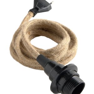 Calma House Jutekabel met E14-lampfitting en CE-stekker Cable – Nature Calma House Jutekabel met E14-lampfitting en CE-stekker Cable – Nature