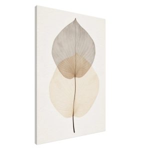 Artfulprints Canvas Japandi – Leaf canvas – 80×120 cm – beige Artfulprints Canvas Japandi – Leaf canvas – 80×120 cm – beige