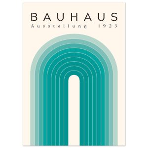 Artfulprints Poster Bauhaus – Turquoise rainbow – 50×70 cm – Turquoise Artfulprints Poster Bauhaus – Turquoise rainbow – 50×70 cm – Turquoise