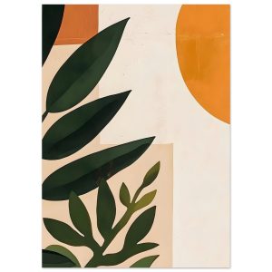 Artfulprints Poster Boho – Abstract plant – 50×70 cm – Groen Artfulprints Poster Boho – Abstract plant – 50×70 cm – Groen