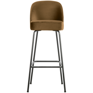 WOOOD barstoel Vogue – Velvet – Honing Geel – 103x50x55 WOOOD barstoel Vogue – Velvet – Honing Geel – 103x50x55