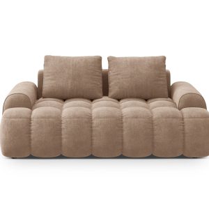 Cosmopolitan Design Bank Linz 2-zits, flueel donkerbeige – 100x175x84c Cosmopolitan Design Bank Linz 2-zits, flueel donkerbeige – 100x175x84c