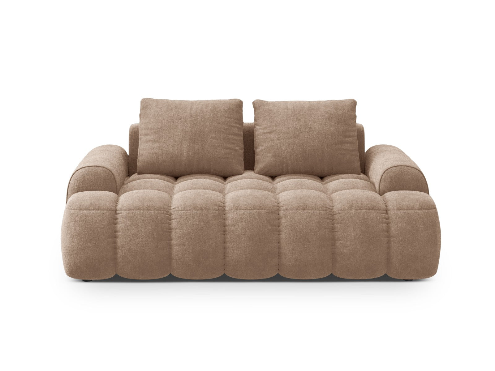 Cosmopolitan Design Bank Linz 2-zits, flueel donkerbeige - 100x175x84c