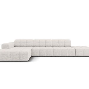 Cosmopolitan Design linker hoekbank Chicago 5-zits, chenille lichtgrij Cosmopolitan Design linker hoekbank Chicago 5-zits, chenille lichtgrij