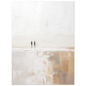 Artfulprints Poster Abstract – Silhouettes 2 – 30×40 cm – Wit