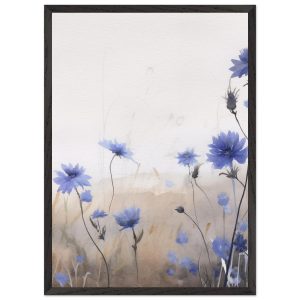Artfulprints Poster met Lijst Flower aquarel 3 – 50×70 cm – Blauw Artfulprints Poster met Lijst Flower aquarel 3 – 50×70 cm – Blauw