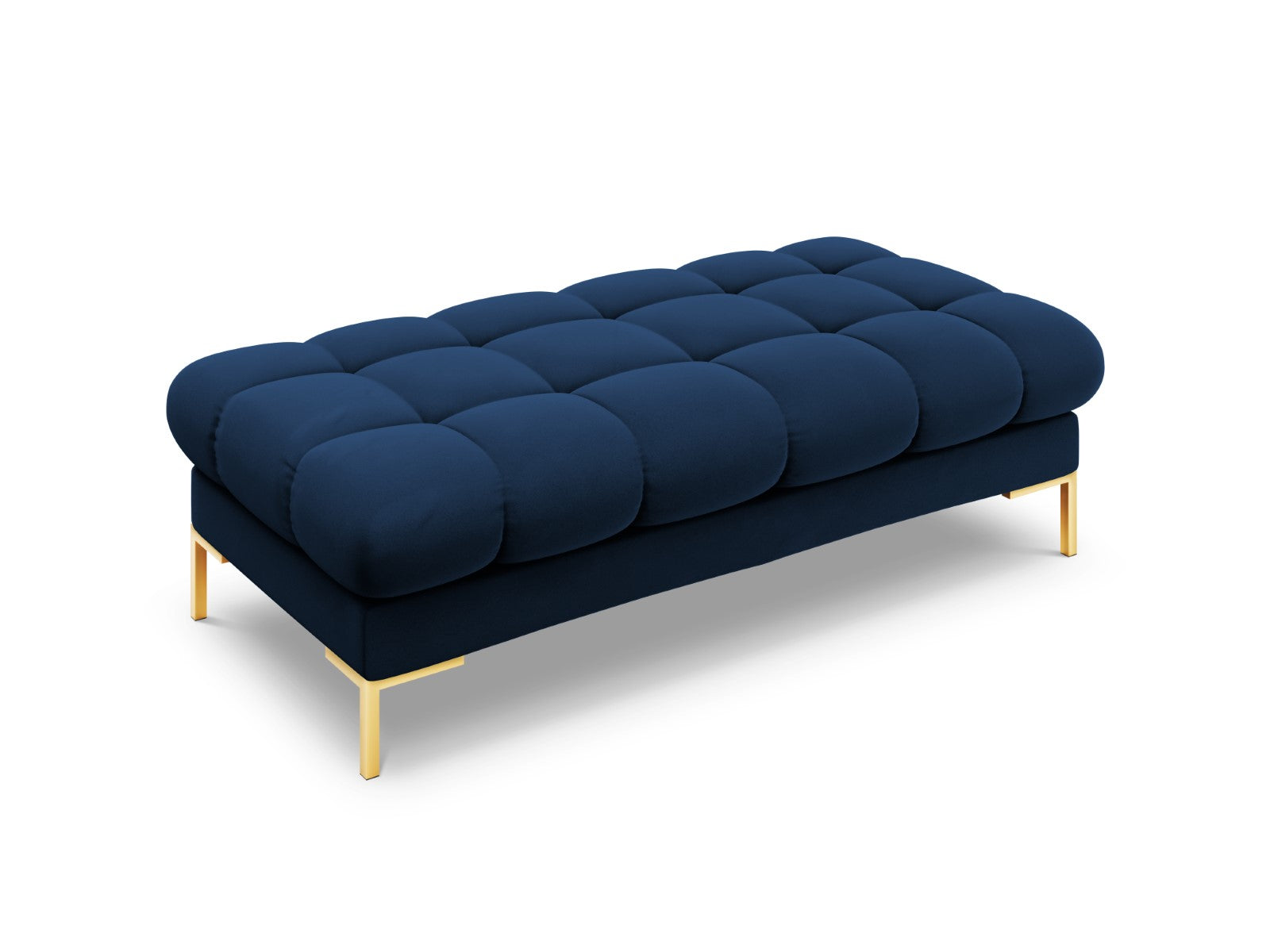 Cosmopolitan Design Bank Bali 2-zits, flueel, koningsblauw - 62x133x40