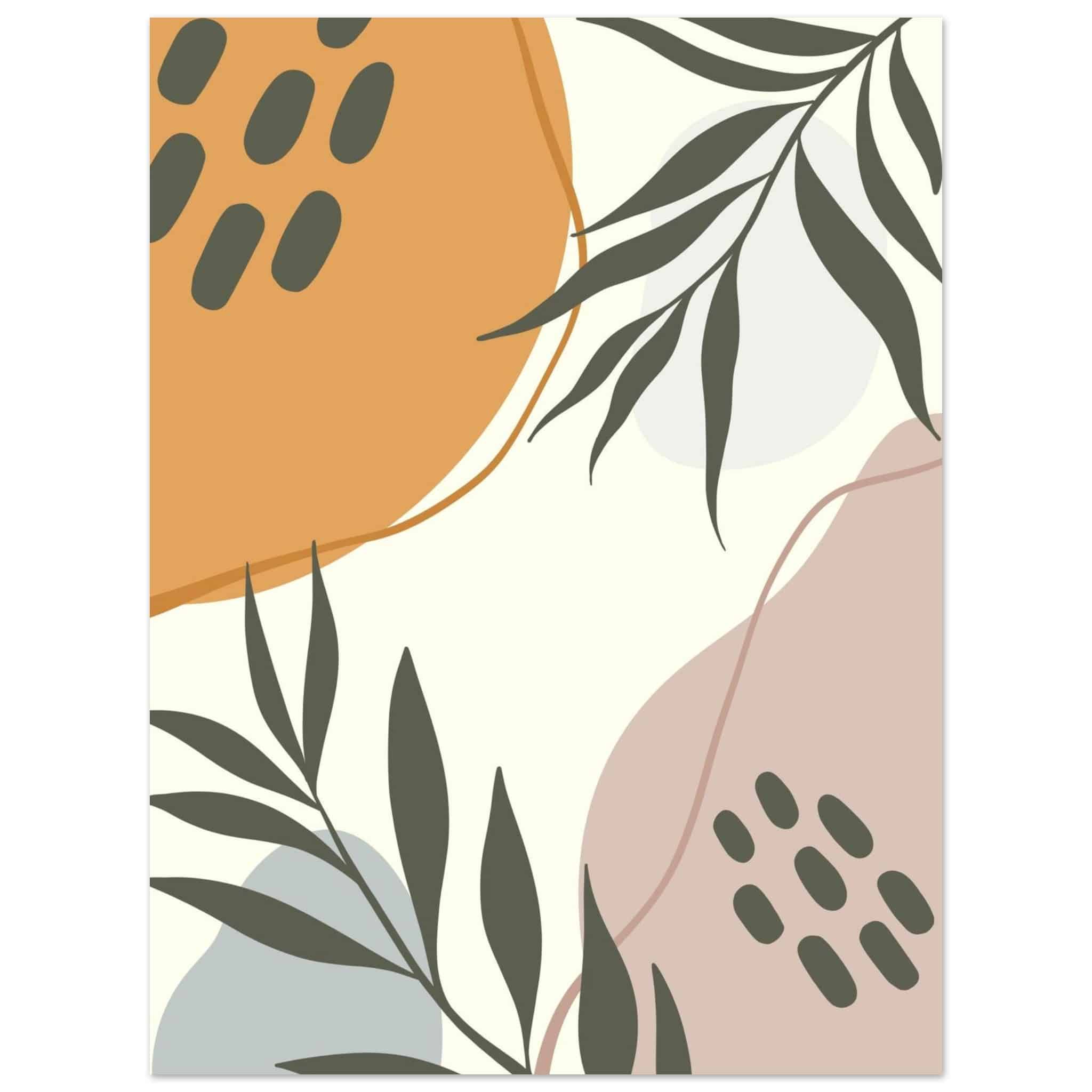 Artfulprints Poster Boho – Floral play - 30x40 cm - Meerkleurig