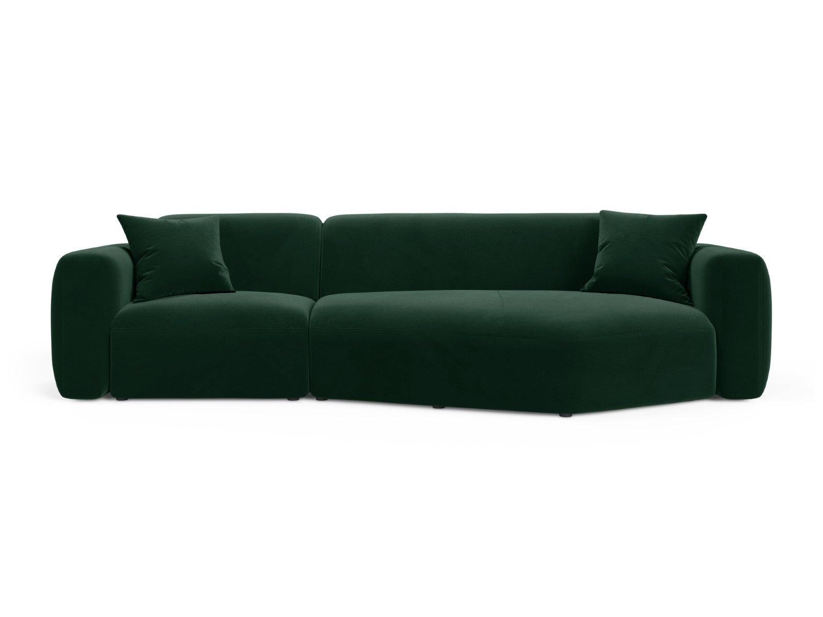 Cosmopolitan Design Modulaire hoekbank rechts Strino 3-zits, flueel fl