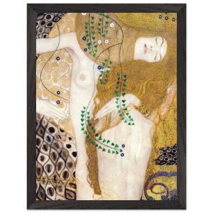 Artfulprints Poster met Lijst Gustav Klimt – Water snakes – 30×40 cm – Artfulprints Poster met Lijst Gustav Klimt – Water snakes – 30×40 cm –
