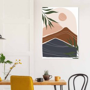 Artfulprints Poster Boho – Mountain sun – 70×100 cm – Bruin Artfulprints Poster Boho – Mountain sun – 70×100 cm – Bruin