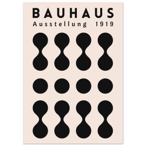 Artfulprints Poster Bauhaus – Ausstellung 1919 – A4 21×29.7 cm – Zwart Artfulprints Poster Bauhaus – Ausstellung 1919 – A4 21×29.7 cm – Zwart