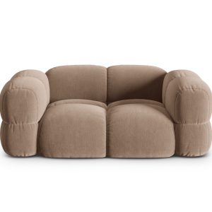 Cosmopolitan Design Bank Loretto 2-zits, flueel donkerbeige – 100x180x Cosmopolitan Design Bank Loretto 2-zits, flueel donkerbeige – 100x180x