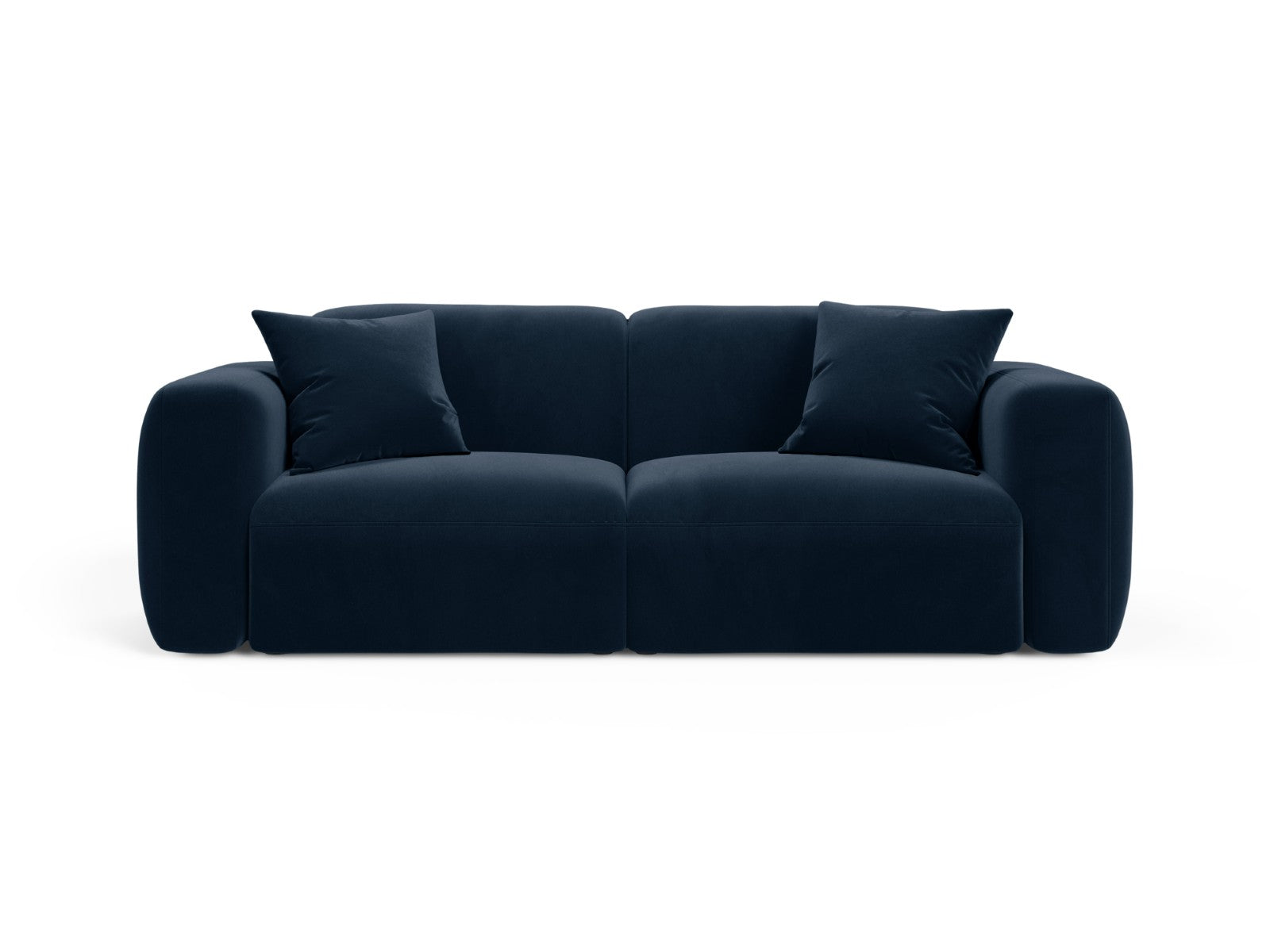 Cosmopolitan Design Modulaire bank Strino 3-zits, flueel koningsblauw