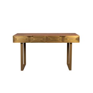 Dutchbone Volan Consoletafel/ Wandtafel Goud Dutchbone Volan Consoletafel/ Wandtafel Goud
